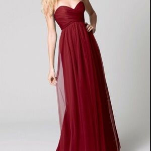AMSALE 100% Silk G629C LONG BRIDESMAID DRESS New